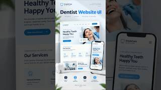 Dentist Website UI 🦷 | Modern & Premium Dental Clinic Website