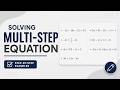 Solve Multi-Step Equations| Algebra: GED Math
