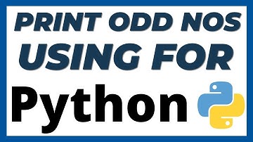 Python program to print odd numbers using for loop using 2 ways tutorial