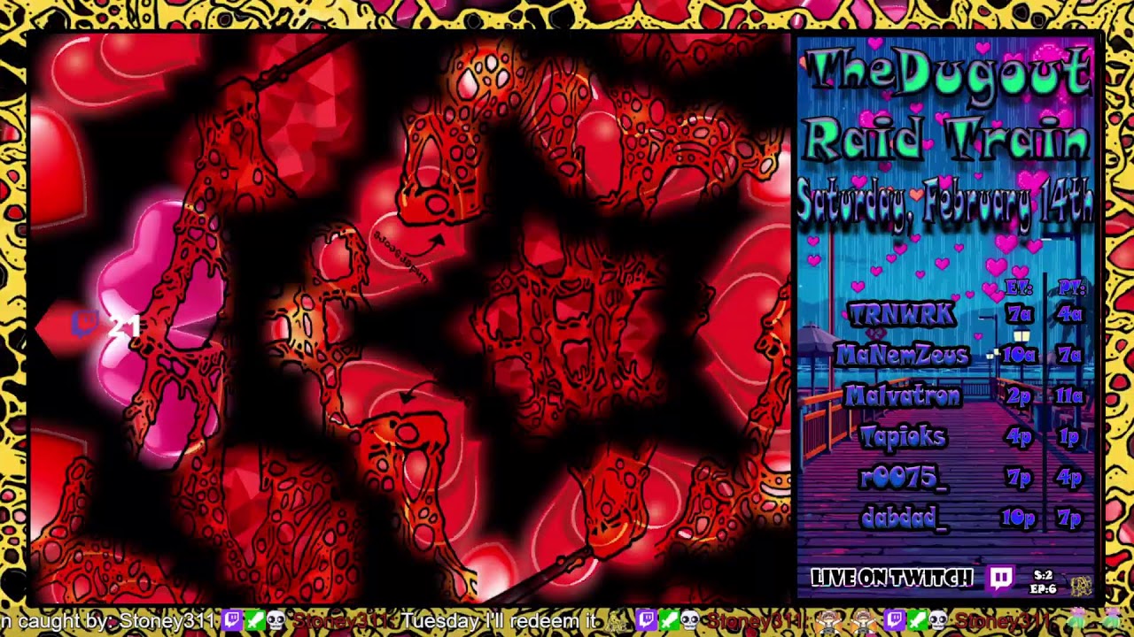 The Valentine's Day Set on The Dugout Raid Train S02E06 | !merch | Dabfather's Kronicles: Ep:343 ♥