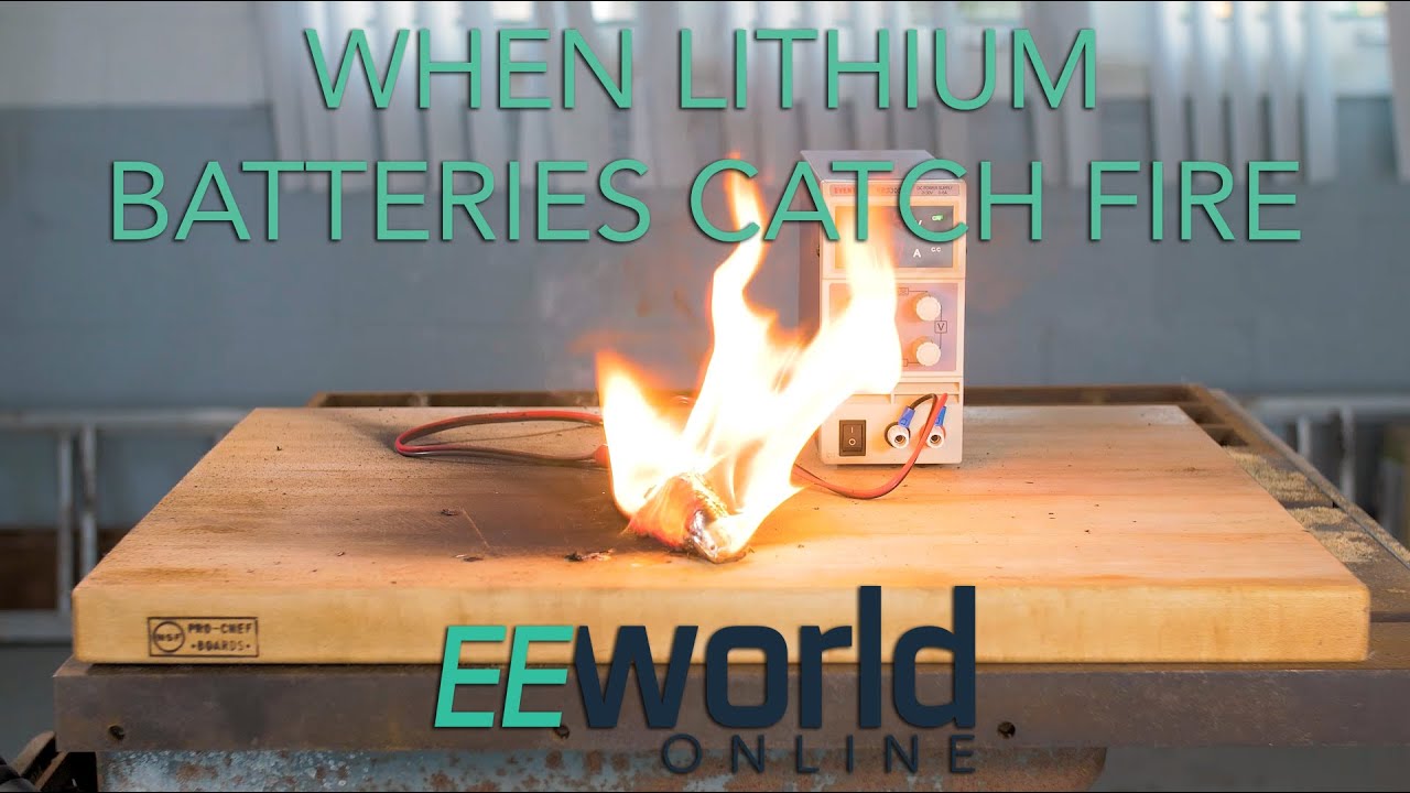 Oswald ventil Borger When lithium batteries catch fire: How overcharging can do bad things to  Li-ion cells - YouTube