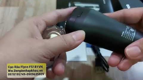 Máy cạo râu FLYCO FS181VN với 02 lưỡi cạo tròn chính hãng