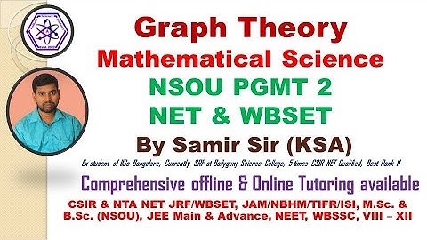 NSOU PGMT 2 | WBSET | Graph Theory | Subgraphs, Cycles etc. Exercise Solved | CSIR NET | Samir Sir