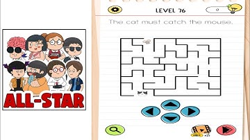Brain test all star level 126 the cat must catch the mouse