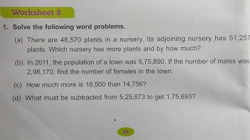 math class 4 chapter 2 worksheet 8 dav public school