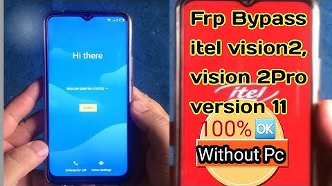 Frp bypass itel vision 2pro version 11 without pc/Frp Bypass itel vision2/Software/Recovery