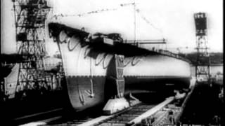 RAF bombers sink the German battleship Tirpitz! (Restored 1944)