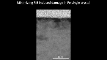 [Materials] Minimizing FIB induced damage in Fe single crystal