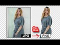 Convert JPG to PNG in Photoshop | How to Convert Jpeg to Png Format | 1-Minute Photoshop Tutorial