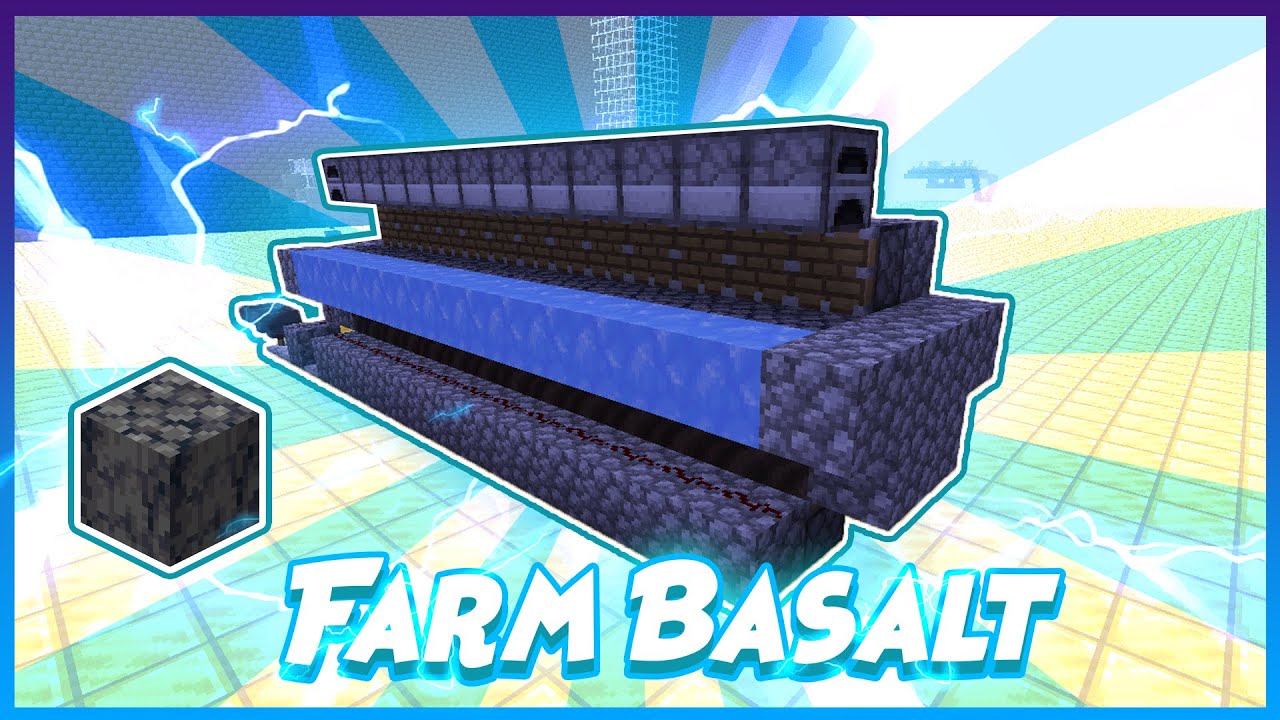 [TUTO]FARM BASALT (simple et rentable) - MINECRAFT 1.17 - YouTube