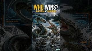 🐍 Anaconda vs Crocodile🐊 Who Wins?#AnacondaVsCrocodile #Anaconda #Crocodile #AnimalBattle #Facts