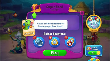 Fishdom - super hard level 37 | gameplay