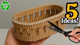 картинка: Преображение картона и джутовой веревки ♻️😱 5 ГЕНИАЛЬНЫХ идей переработки, которые вас удивят!