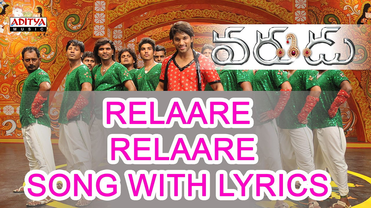 Relaare Relaare Full Song With Lyrics   Varudu Songs   Allu Arjun Arya Bhanu Sri Mehra