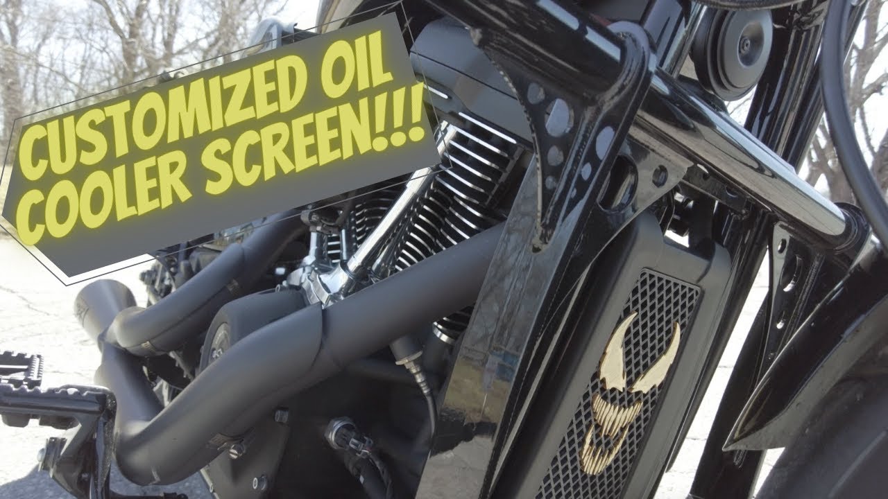 Custom Oil Cooler Screen for the Harley Davidson Softail Low Rider S