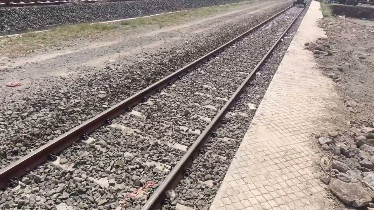 nagar beed parli railway project this is amalaner railway station work in progress