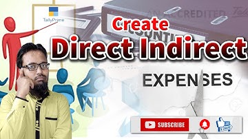 Create Direct Expenses and Indirect Expenses Ledger in Tally Prime by Jameel Attari