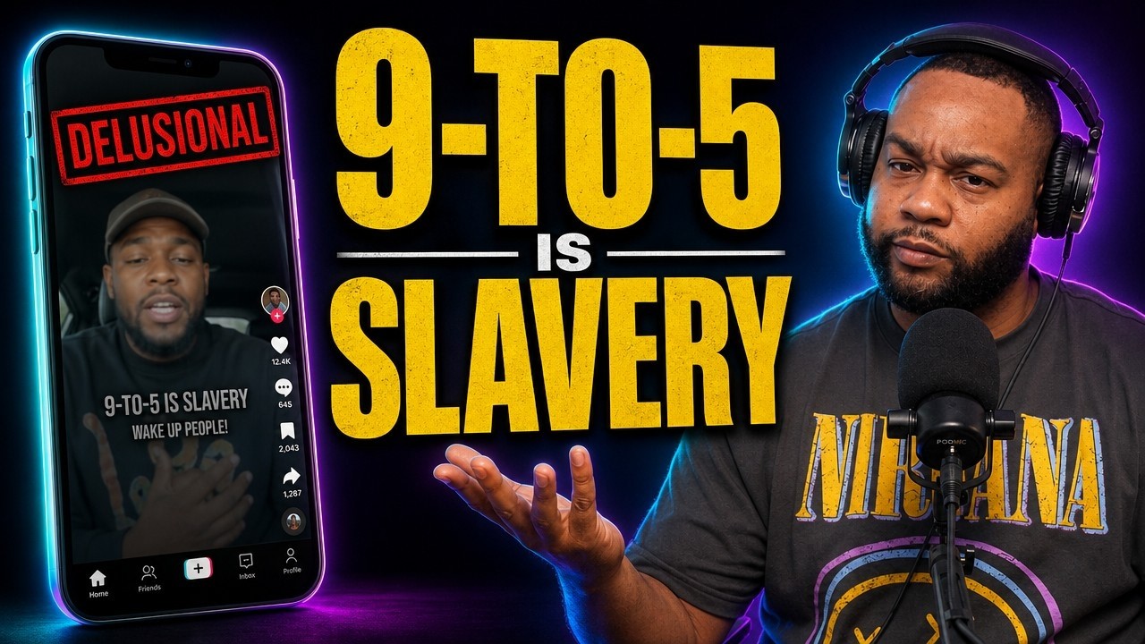 Homeless GenZ Man Calls 9-to-5 Workers "Slaves"?