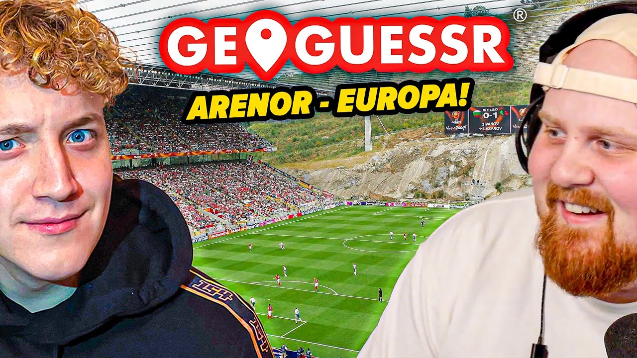 154 FOTBOLLSARENOR EUROPA 2V2 CHALLENGE! | GEOGUESSR