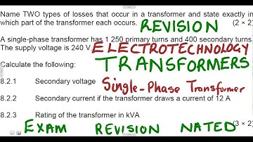 Electrotechnology Transformers Single Phase Revision 1 @mathszoneafricanmotives  @mathwithlightone
