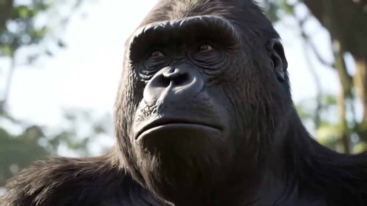 Epic Battle  Kong Saves Puppy From the Lion King 🦍🦁🐶   Kong movie   Bigfoot movie