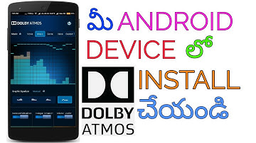 How To install dolby atmos in any android in telugu.Super phone volume improvement.⏮⏸⏩