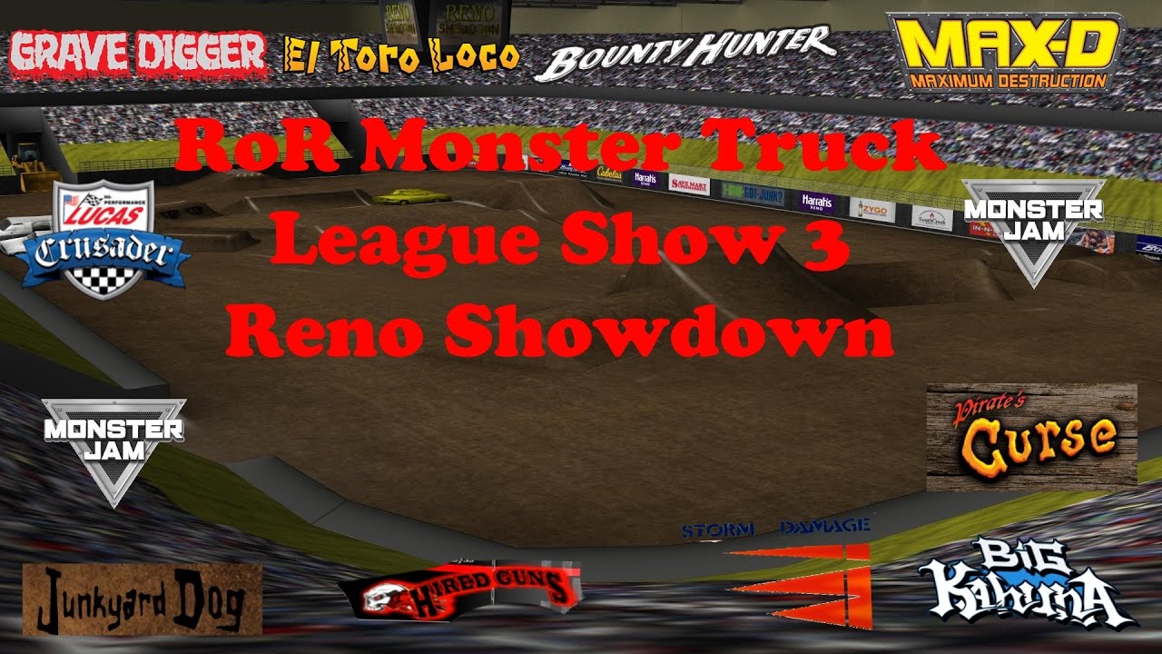 RoR Monster Truck leauge S2 Ep 3 Reno Showdown YouTube