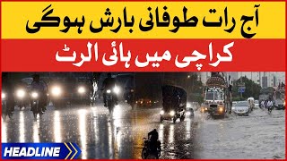 Heavy Rain Storm in Karachi | News Headlines at 6 PM | Karachi Weather Updates