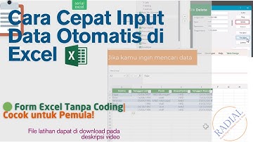 Membuat Form untuk Input Data dengan Cepat Tanpa Coding atau VBA