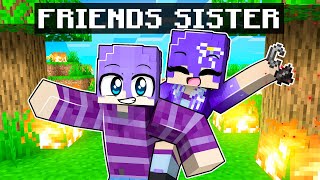 Meeting Friends SISTER in Minecraft!