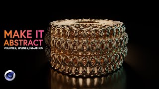 Cinema 4D - Make it abstract using Volume Mesher, Splines and Dynamics