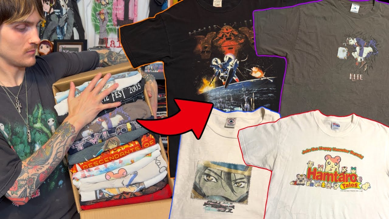 I SPENT $1300 ON VINTAGE ANIME TEES - YouTube