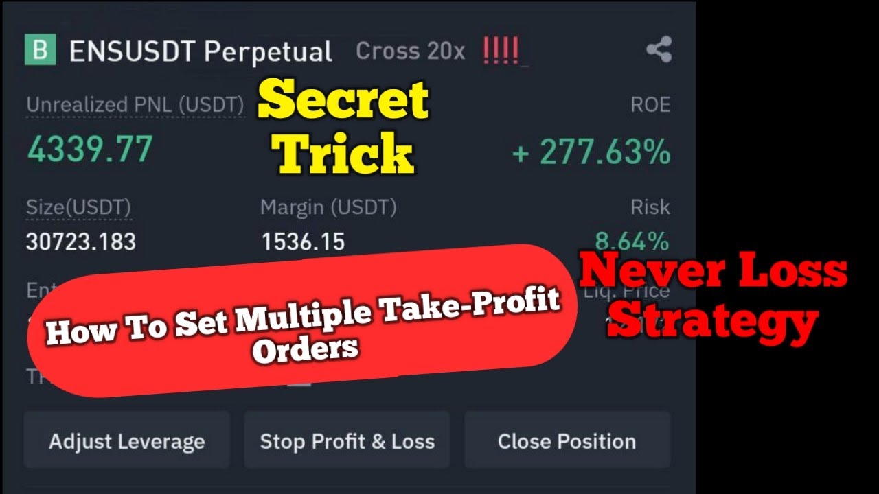 How To Set Take Profit And Stop Loss In Binance Futures Take Profit