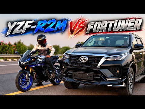 Fortuner 2.8L Diesel VS Yamaha R2 | Never Done Before!