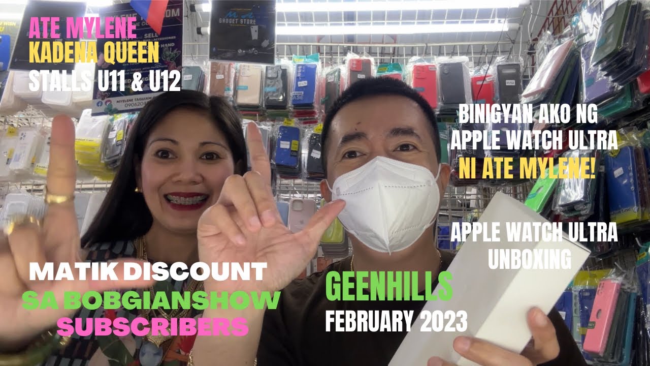 BINIGYAN AKO NG APPLE WATCH ULTRA NI ATE MYLENE! APPLE WATCH ULTRA UNBOXING SA GREENHILLS FEB 2023