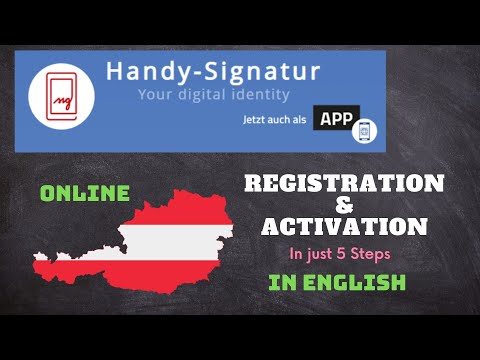Aktivierung der Handy-Signatur Teil1 | English