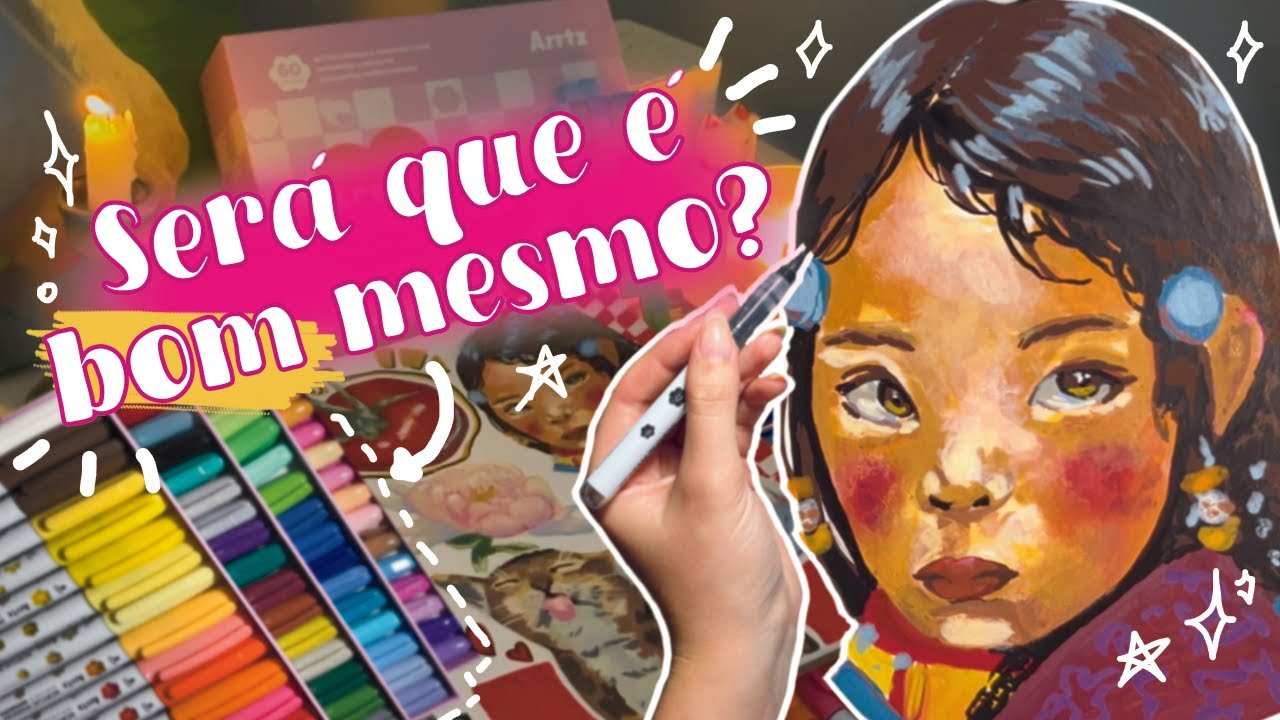 USEI MARKERS DE ACRÍLICO PELA PRIMEIRA VEZ!