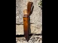 Knifemaking: Leather knife sheath with wooden core, part 2. Leder-Messerscheide mit Holzkern, Teil 2