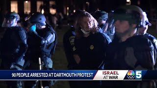90 people arrested during Dartmouth College Pro-Palestine protest