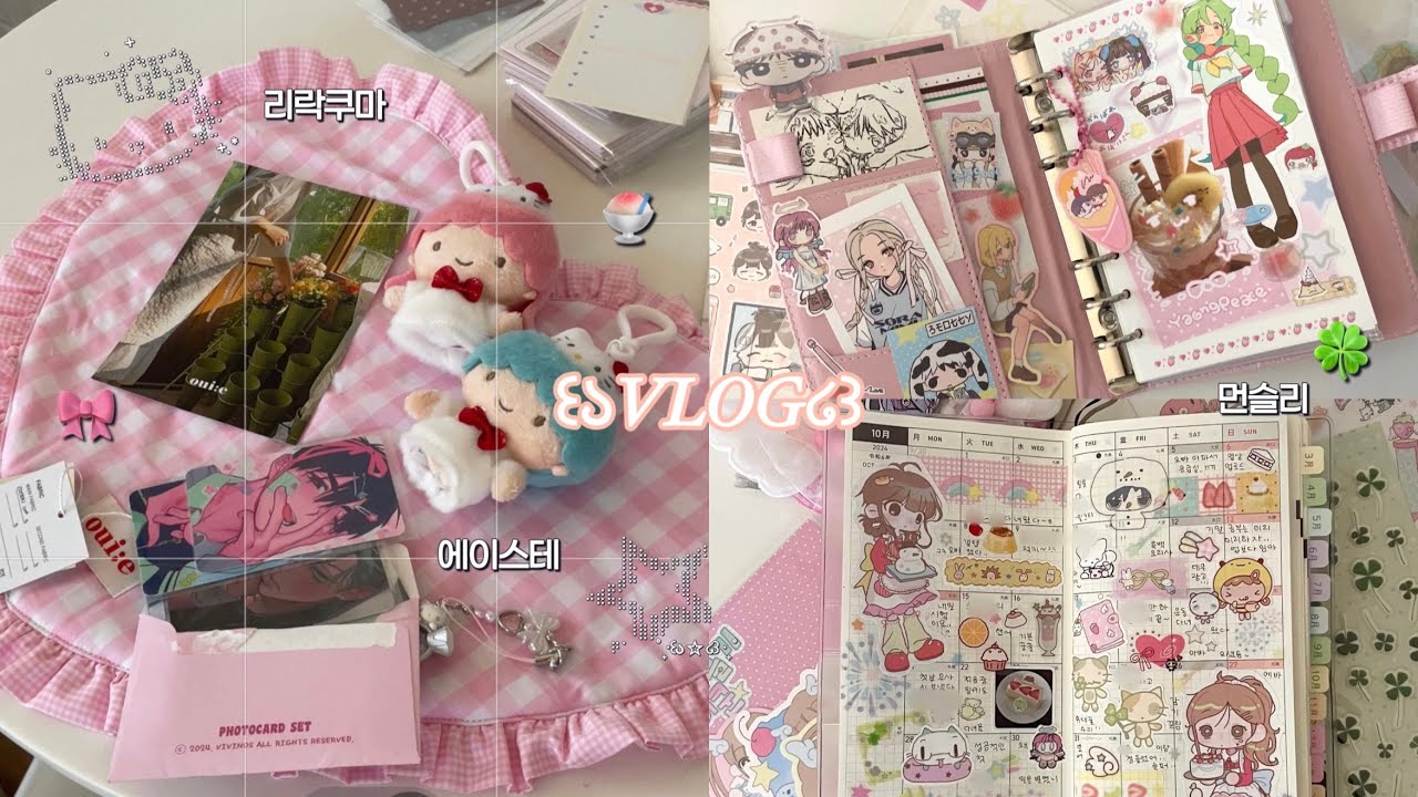 VLOG₊.⊹♡ | 리락쿠마 • 에이스테 • 키키라라 • 키티스트랩 • 호보니치윅스 • 먼슬리다꾸 • 스티커하울