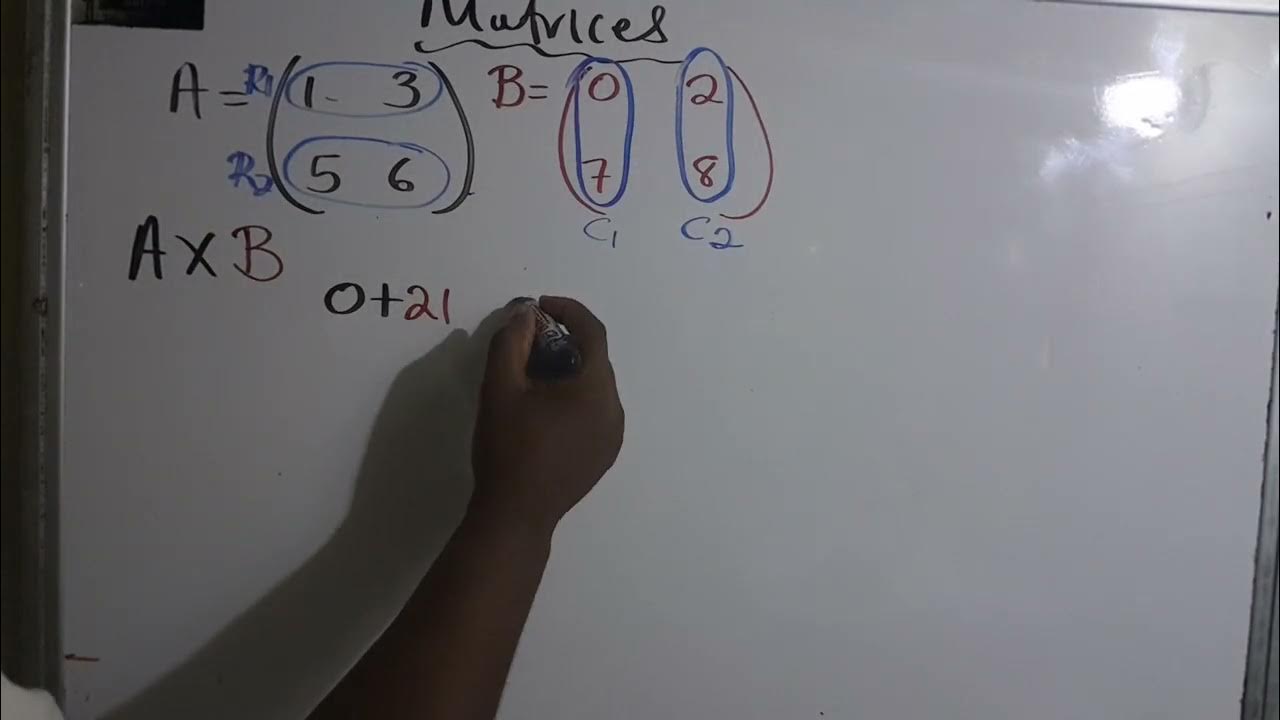 How to multiply 2x2 matrix youtube