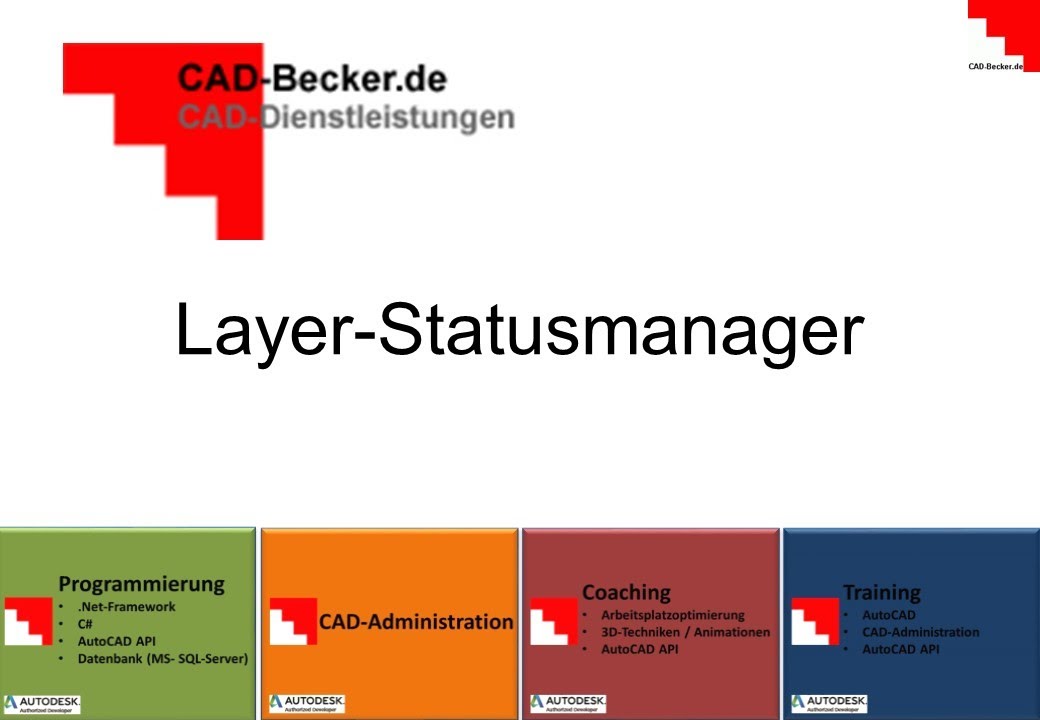 AutoCAD Layer Statusmanager