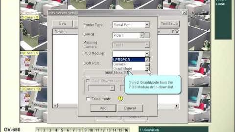 Geovision POS text & graphic mode