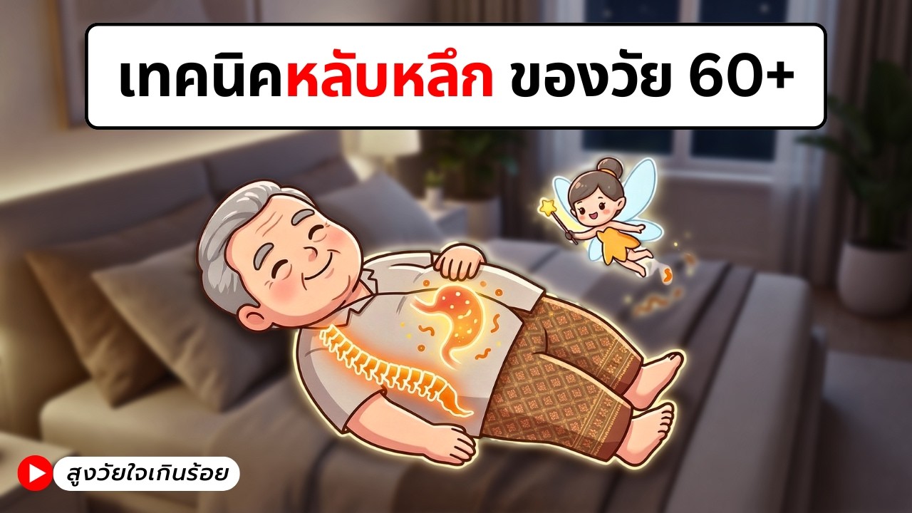 วัย60+ ตื่นตี 3 4 ทุกคืน — หลับไม่ลึก ลองยืดเส้น 2 ท่านี้ก่อนนอน