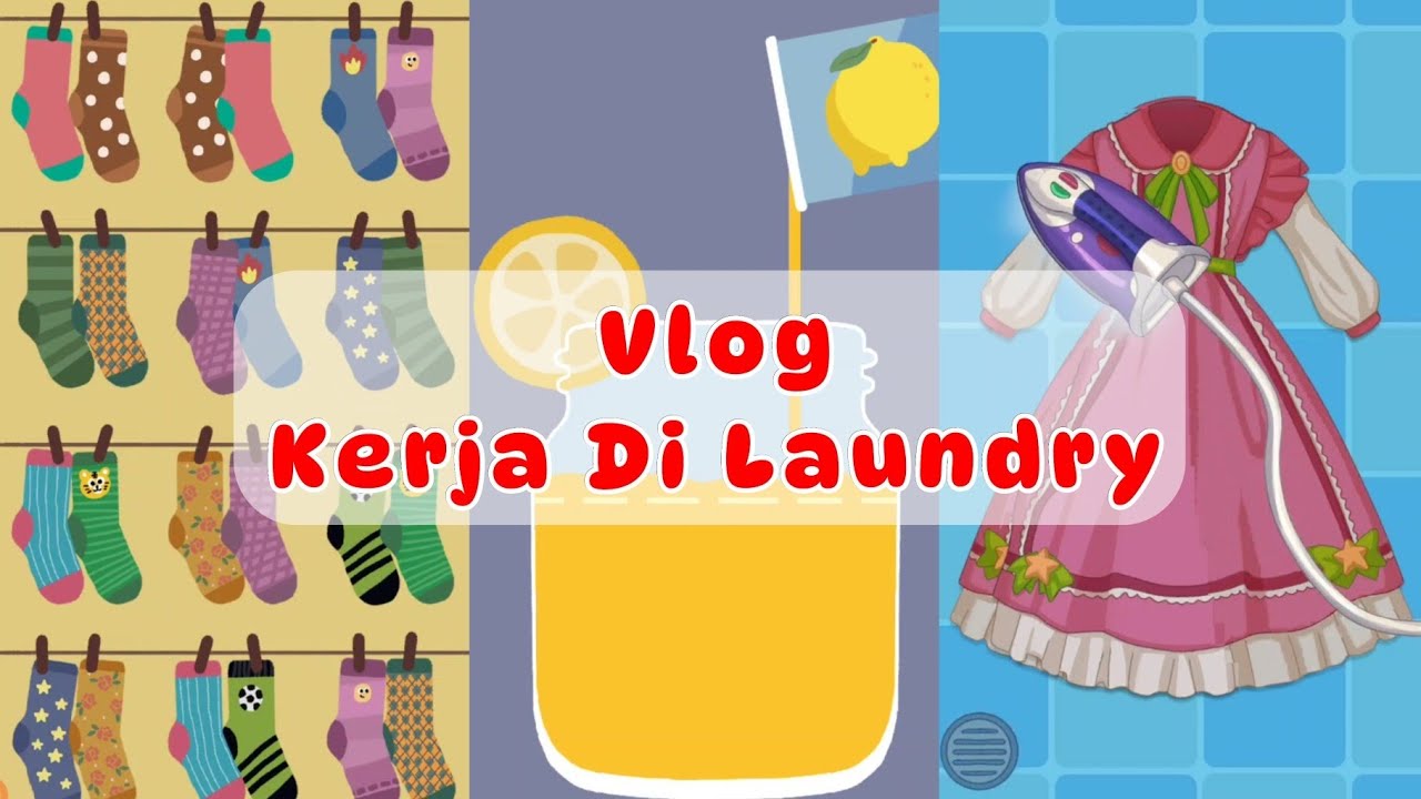 DAILY VLOG KERJA DI LAUNDRY YANG RANDOM‼️CERITA LUCU DIFFLA GAMEPLAY
