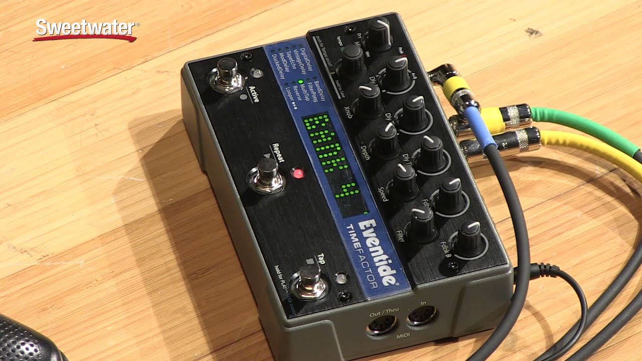 Eventide TimeFactor Delay Effects Pedal Demo by Sweetwater - YouTube