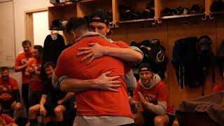 Senators players honour Derick Brassard with gifts ahead of his 1000th NHL game