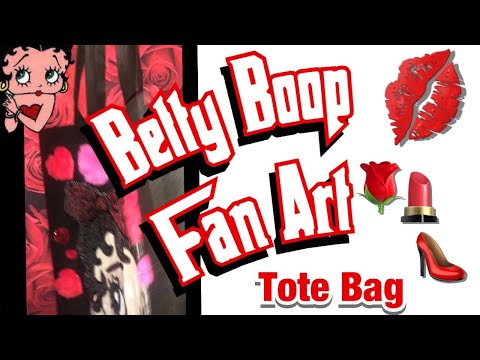 Betty Boop Fan Art - I Made A Betty Boop Tote Bag
