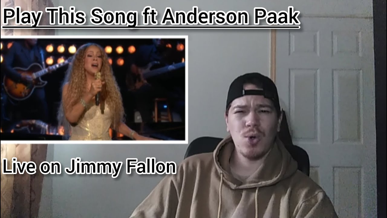 Mariah Carey ft Anderson Paak - Play This Song - Live Jimmy Fallon Reaction