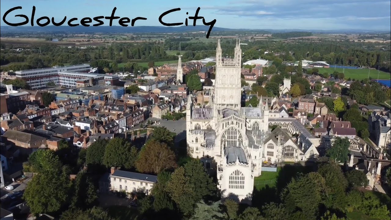 4K Drone Gloucester City 16.09.22 Gloucestershire
